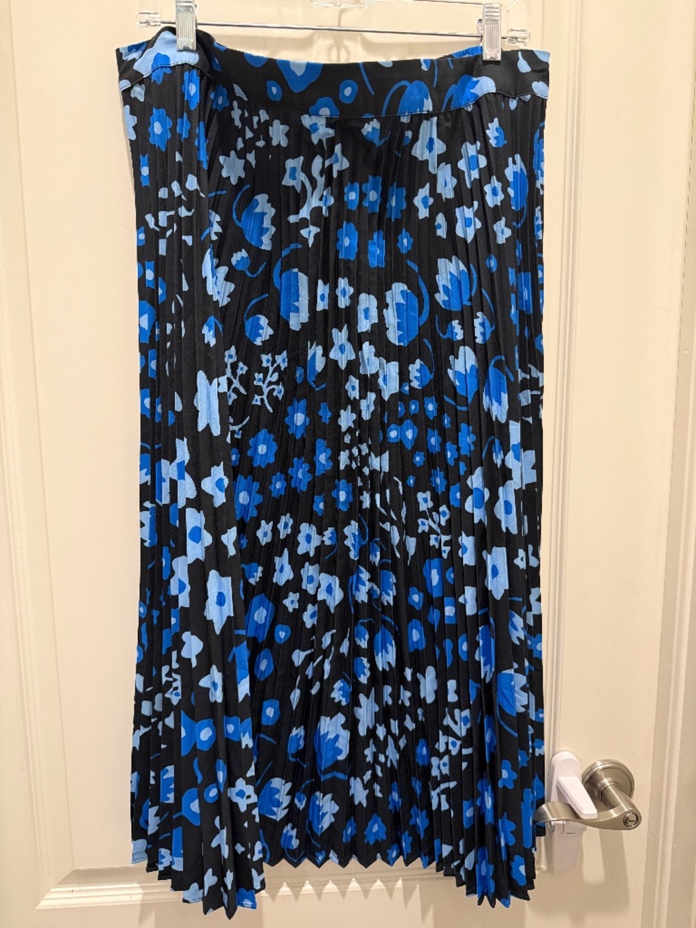 NWT Lesley Evers Yvette Pleated Midi Skirt 1X